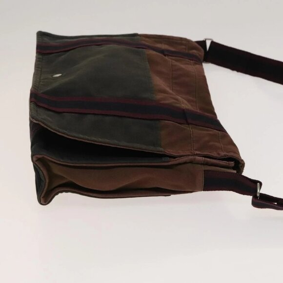 HERMES Fourre Tout Bag Canvas 2Set Black Brown Auth bs23479 - Picture 6 of 13